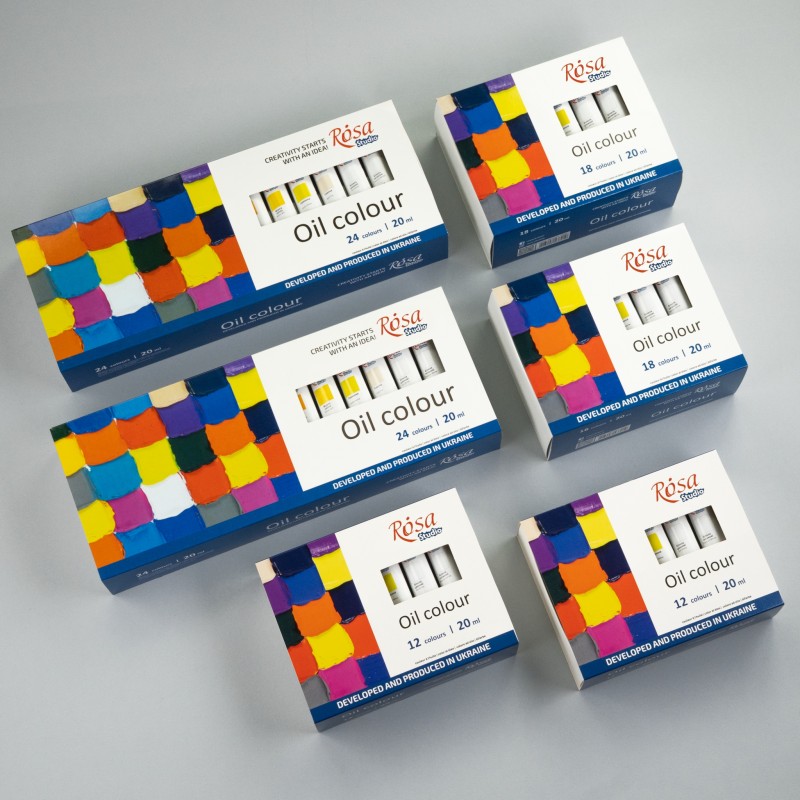 Oil paint set 24*20 ml, ROSA Studio