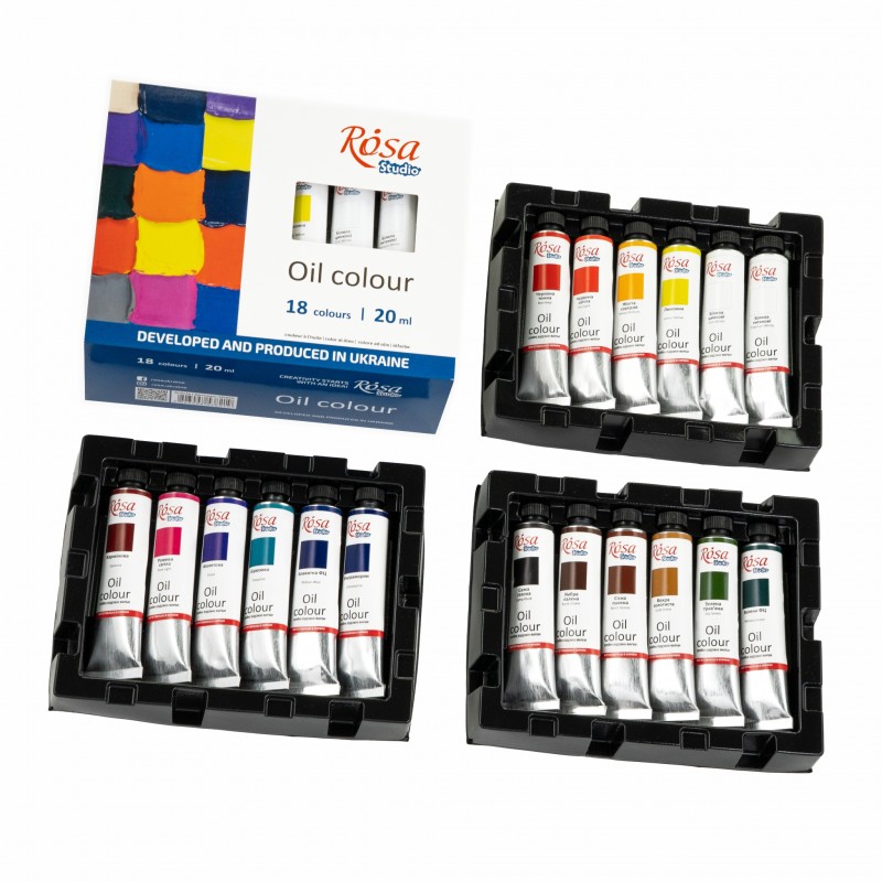 Oil paint set 24*20 ml, ROSA Studio