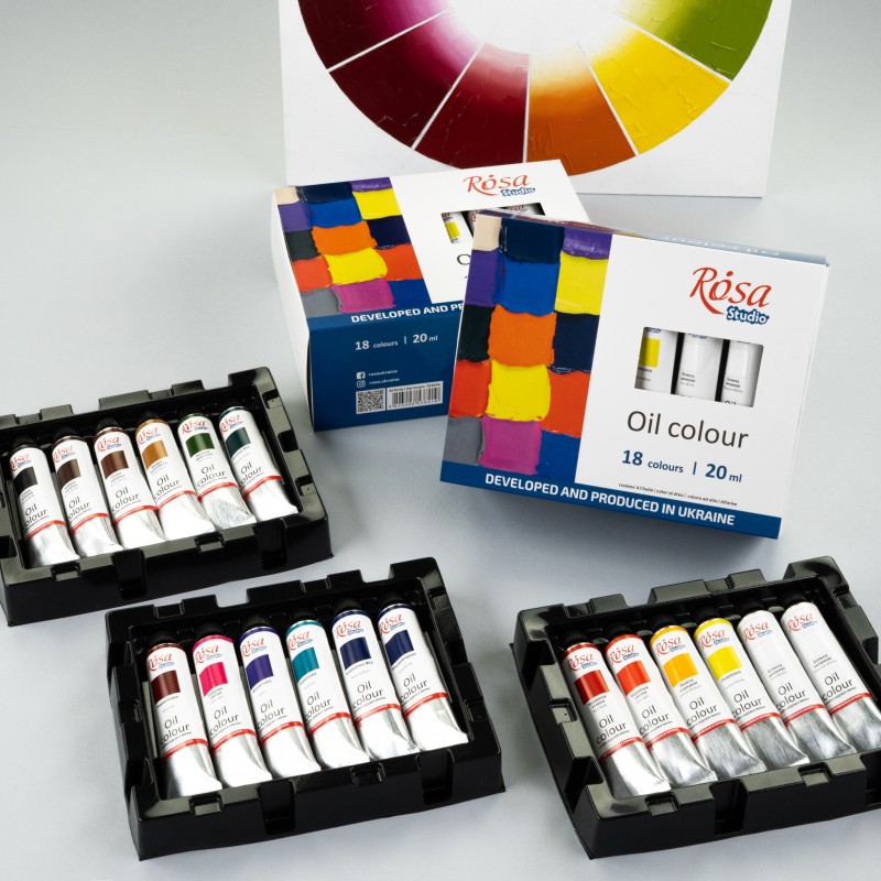 Oil paint set 24*20 ml, ROSA Studio