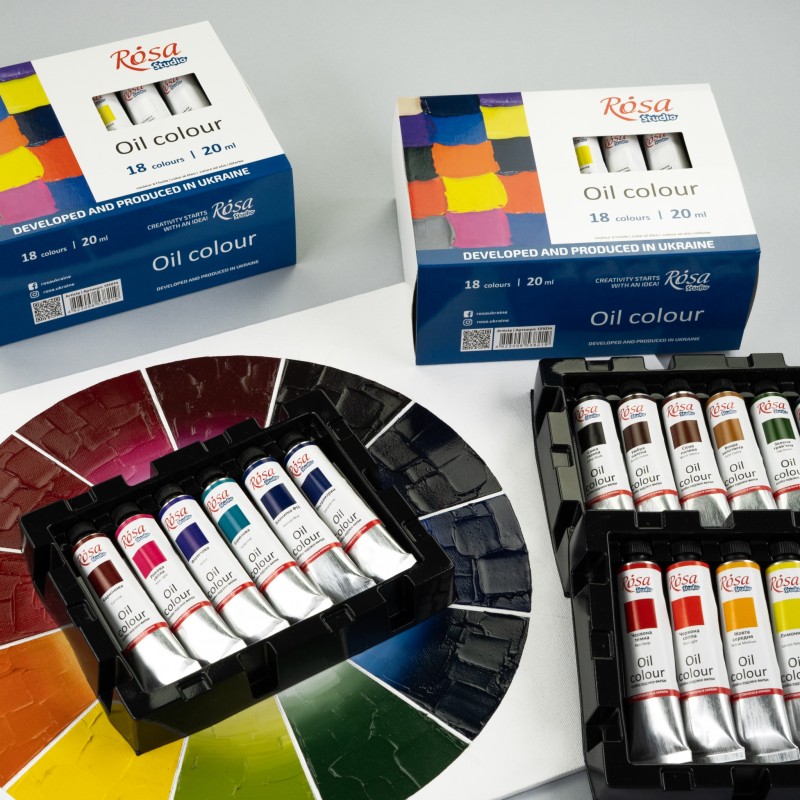 Oil paint set 24*20 ml, ROSA Studio