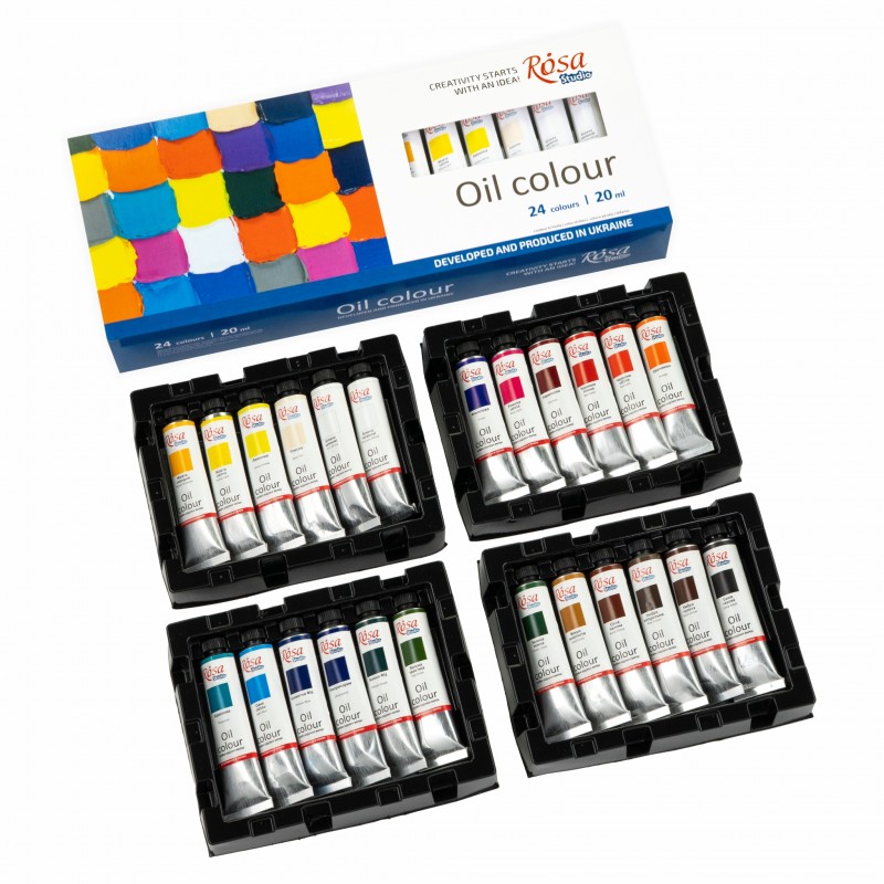 Oil paint set 24*20 ml, ROSA Studio