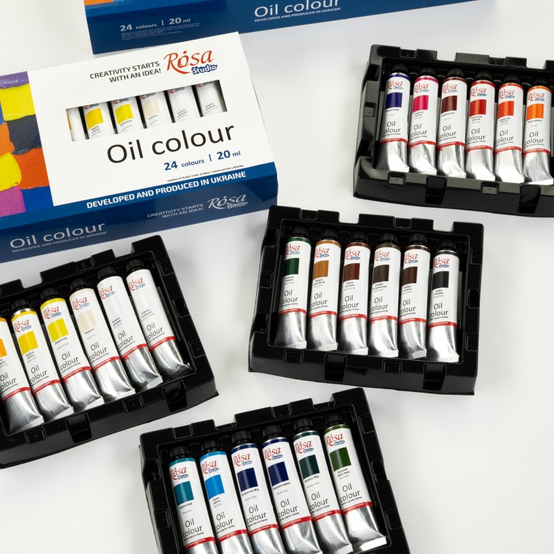 Oil paint set 24*20 ml, ROSA Studio