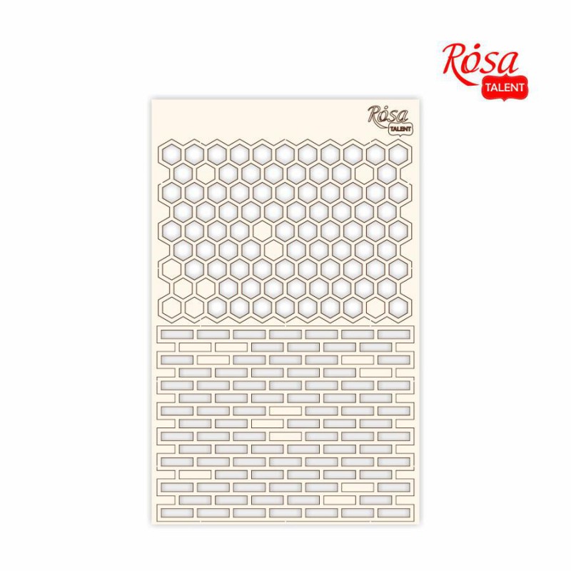Чіпборд для скрапу „Абстракція“ , білий картон, 12,8х20см, ROSA TALENT