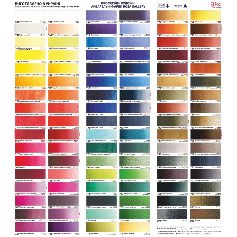 Watercolours paint tube 10ml ROSA Gallery