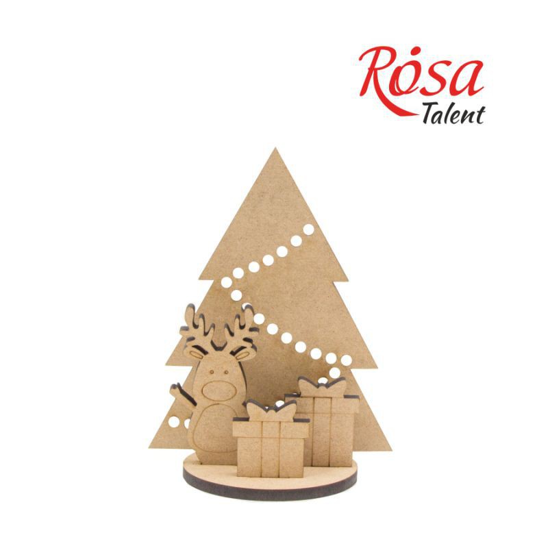 A set of prefabricated "New Year" plywood 6 pcs. ROSA TALENT