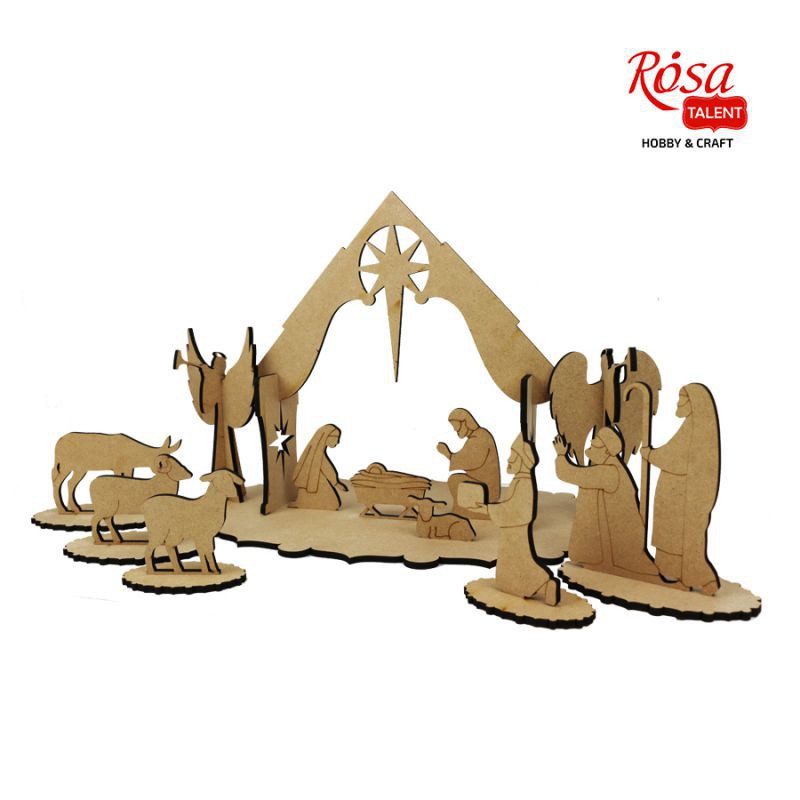 A set of prefabricated "New Year" plywood 6 pcs. ROSA TALENT