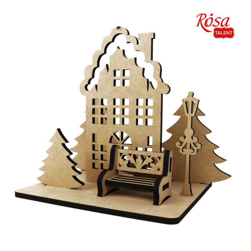 A set of prefabricated "New Year" plywood 6 pcs. ROSA TALENT