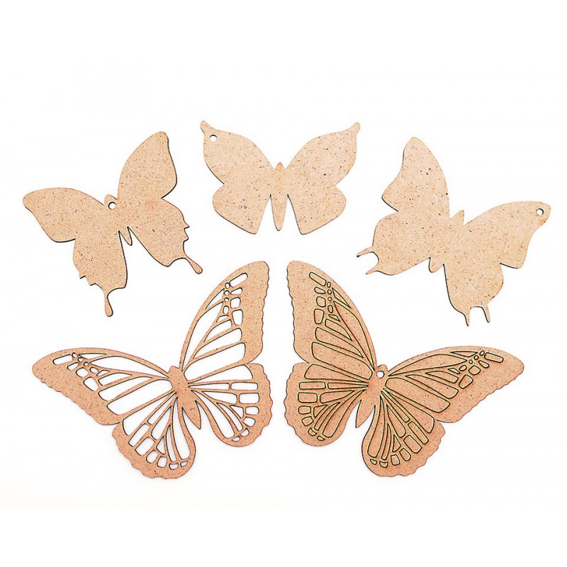 Butterfly blank, plywood 6 pcs. ROSA TALENT