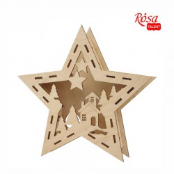 Sets of workpieces on the &quot;Winter themes&quot; plywood stand ROSA TALENT