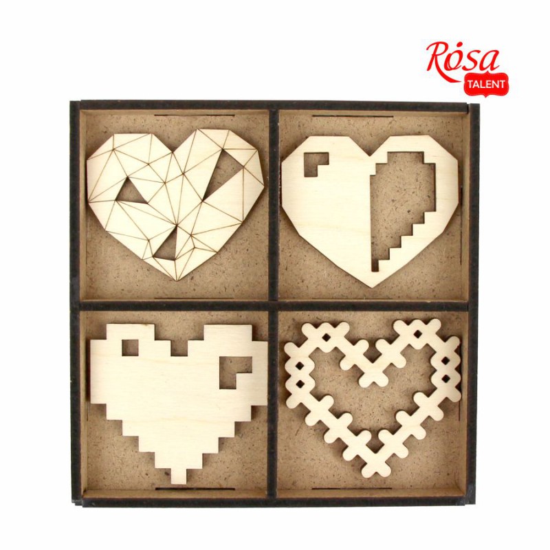 Butterfly blank, plywood 6 pcs. ROSA TALENT