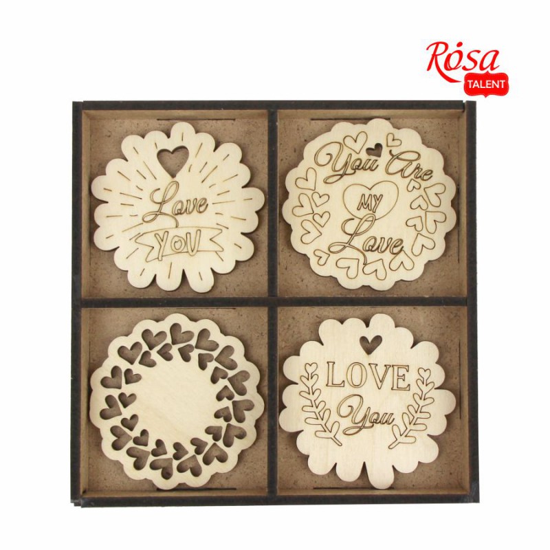 Butterfly blank, plywood 6 pcs. ROSA TALENT