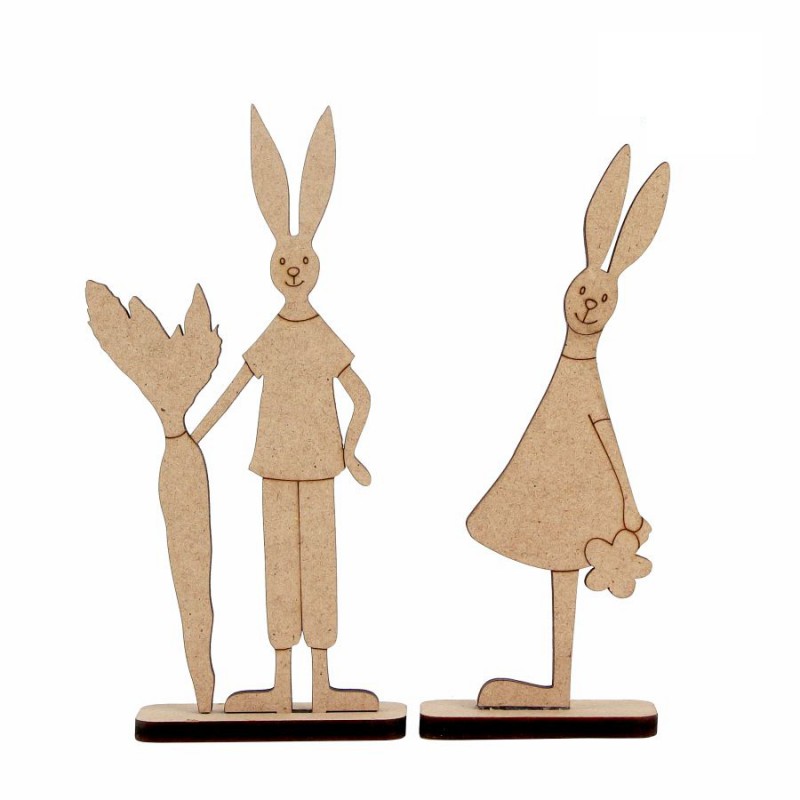 Preparation of "Easter Rabbit" on the stand of MDF ROSA TALENT