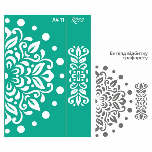 Adhesive Stencil „Floristics“ А4 ROSA TALENT