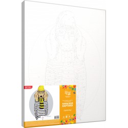 Standard Kit, painting by numbers, „ Fashion Cat“, 35х45cm, ROSA START
