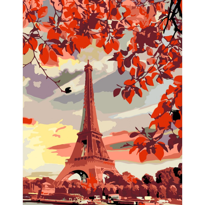 „Eiffel Tower“, standard Kit, painting by numbers, 35х45cm, ROSA START