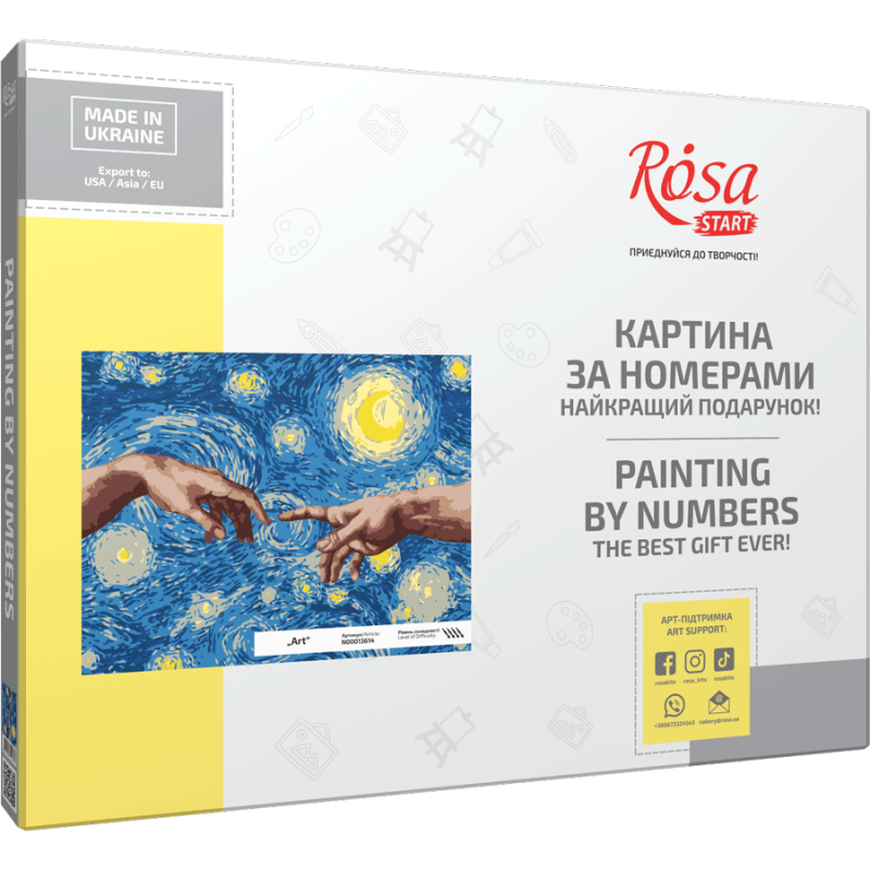 „Art“, kit, painting by numbers, 35х45cm, ROSA START