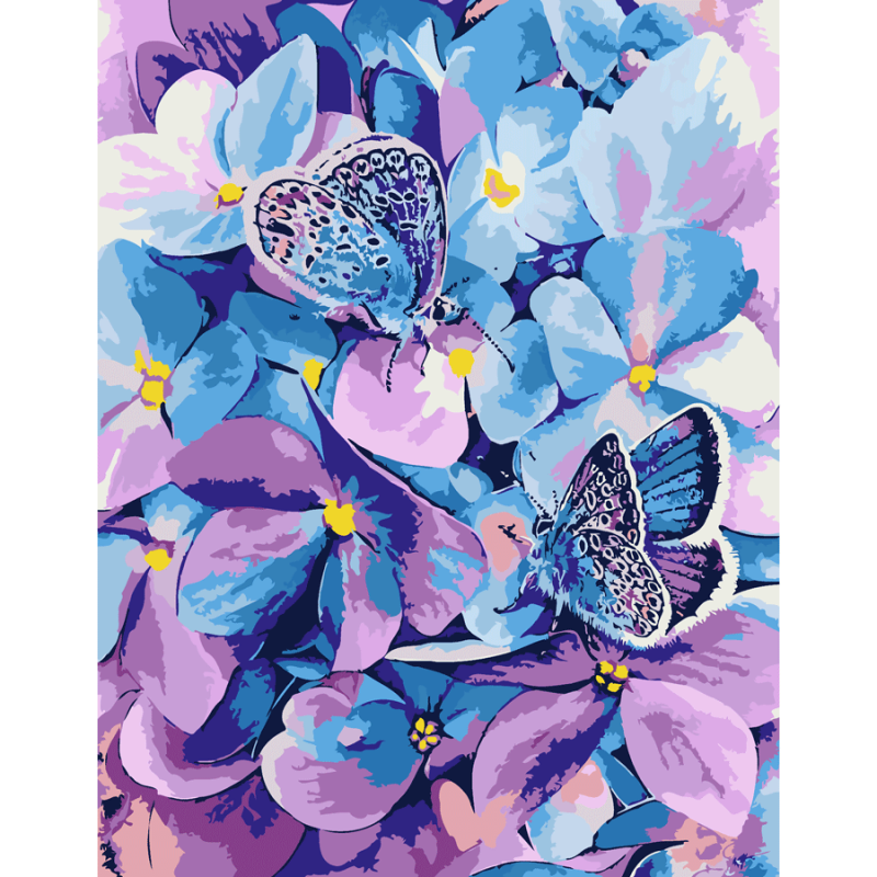 „Aromatic Hydrangea“, kit, painting by numbers, 35х45cm, ROSA START