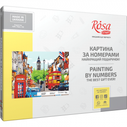 „London Street“, kit, painting by numbers, 35х45cm, ROSA START
