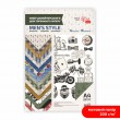 Set matt paper double-sided „Men Style“ 200g/m2 ROSA TALENT