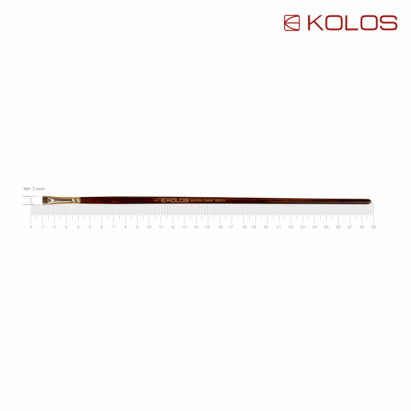 Synthetic Round Brush, Snow 1098R, Long Handle, KOLOS by ROSA