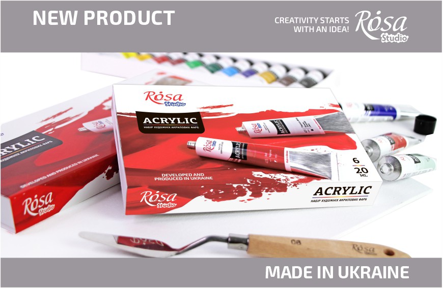 New: Renewal of ROSA Studio acrylic paint sets