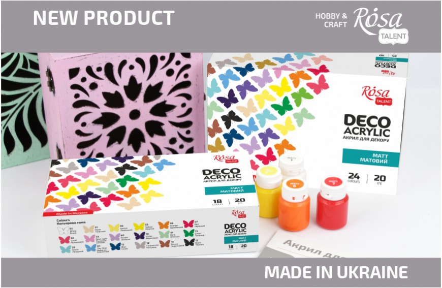 New: New sets of acrylic paint for decoration from ROSA TALENT!
