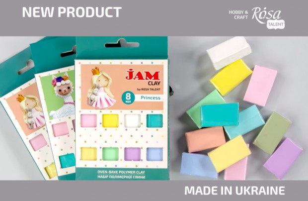 New sets of polymer clay JAM CLAY by ROSA Talent