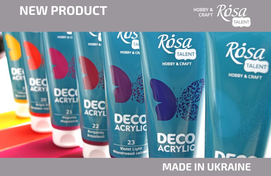 New acrylic colors for decor from ROSA TALENT 