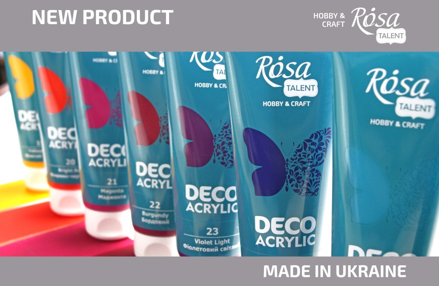 New acrylic colors for decor from ROSA Talent