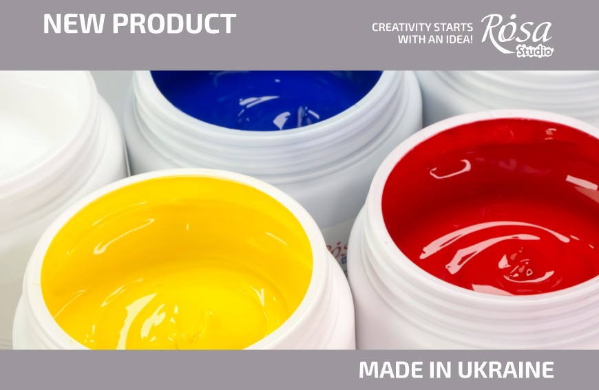 Main colours of ROSA Studio acrylic in large size of 1000 ml!