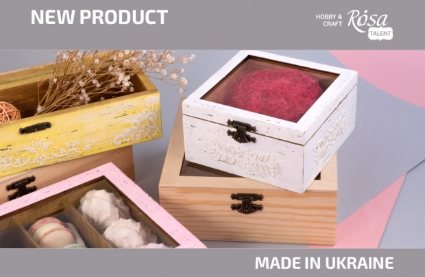 ROSA Talent Wooden boxes with transparent top
