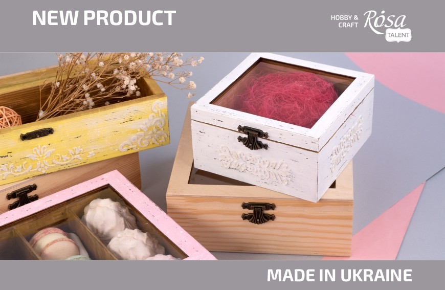 ROSA Talent Wooden boxes with transparent top