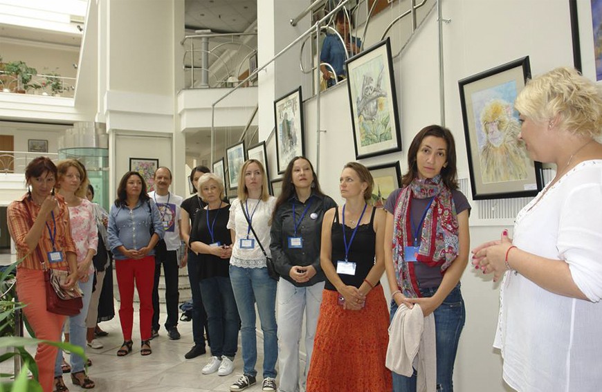 Presentation of watercolor in Kharkiv at the exhibition