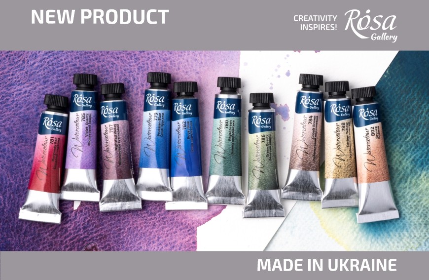 10 new colours of ROSA Gallery professional watercolours