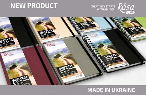 ROSA Studio drawing notebooks with updated labels