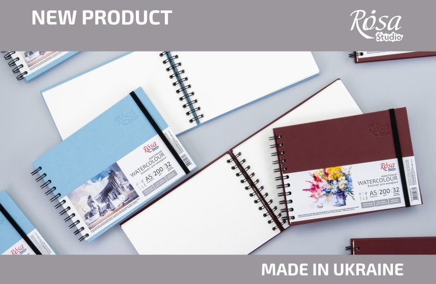 New Spiral-Bound Watercolour Sketchbook Format ROSA Studio
