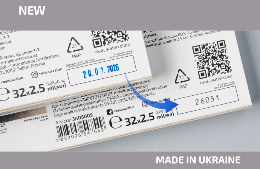 New format for labelling ROSA materials