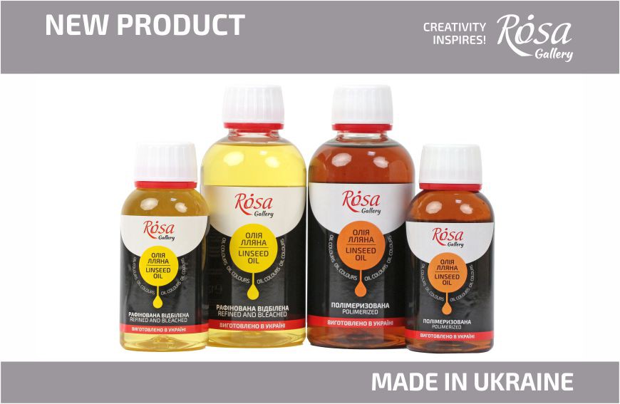 NEW:  Polymerized linseed oils as well as whitened and refined ROSA Gallery