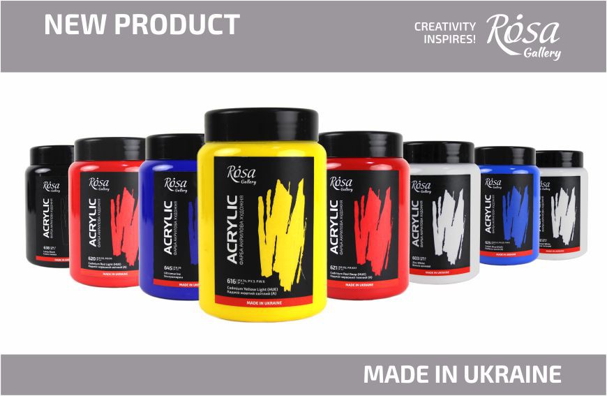 New: Professional ROSA Gallery acrylic paints now in 400 ml volume!