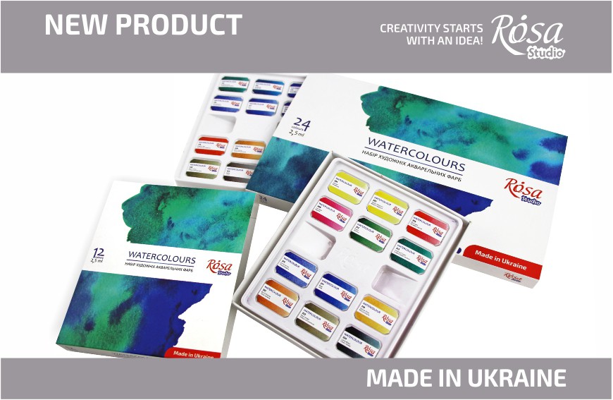 NEW: A new line of ROSA Studio watercolours in sets!