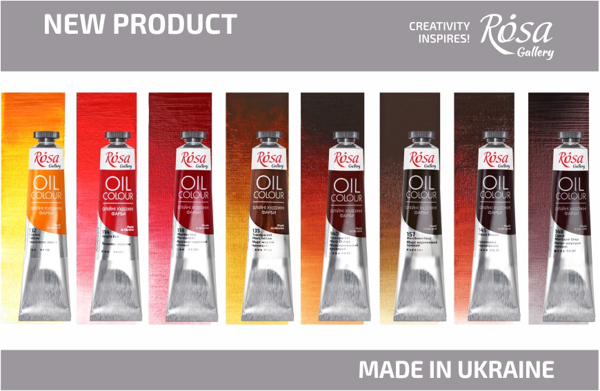 New: NEW 8 COLOURS of ROSA Gallery Artists' Oil Colours!