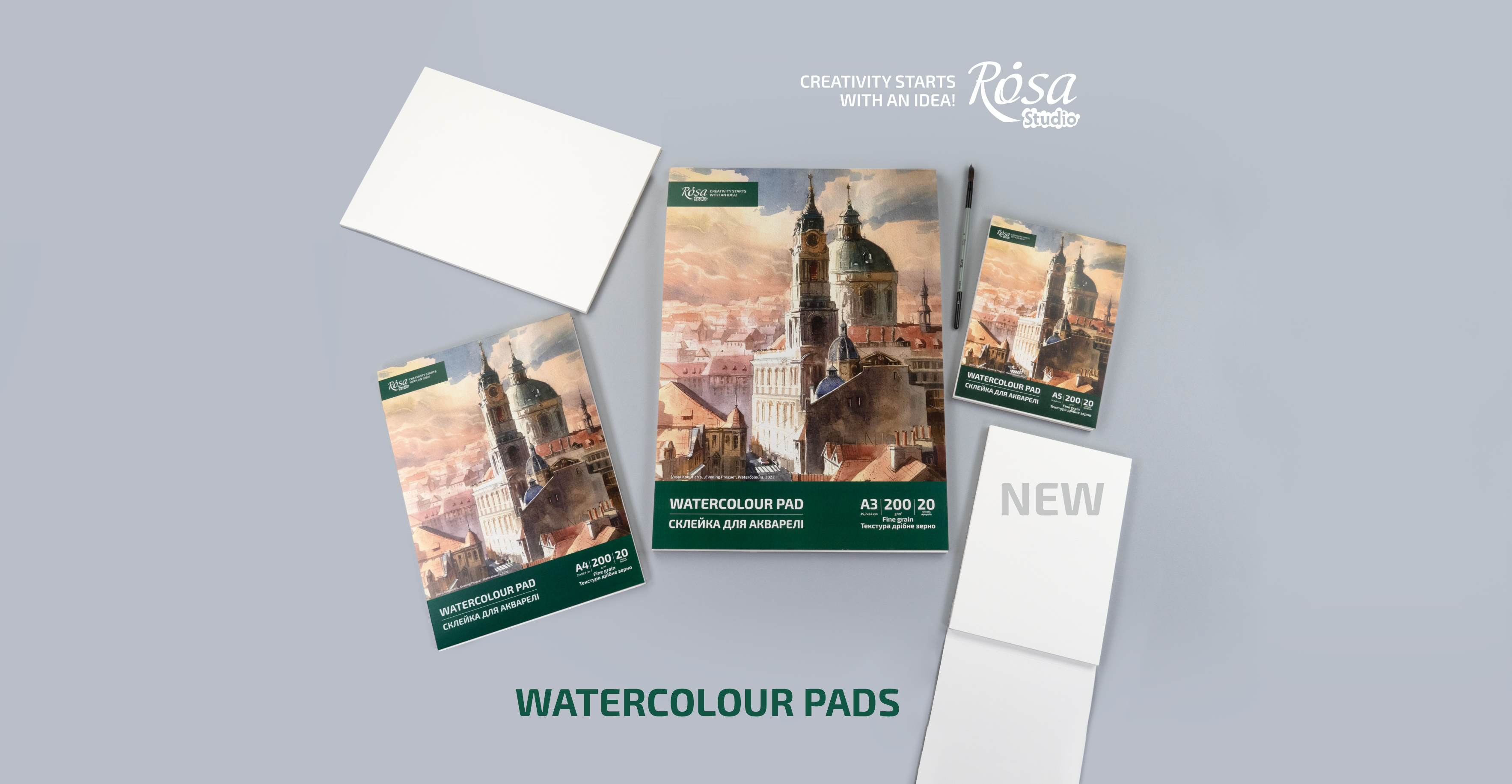 Watercolour pad ROSA Studio