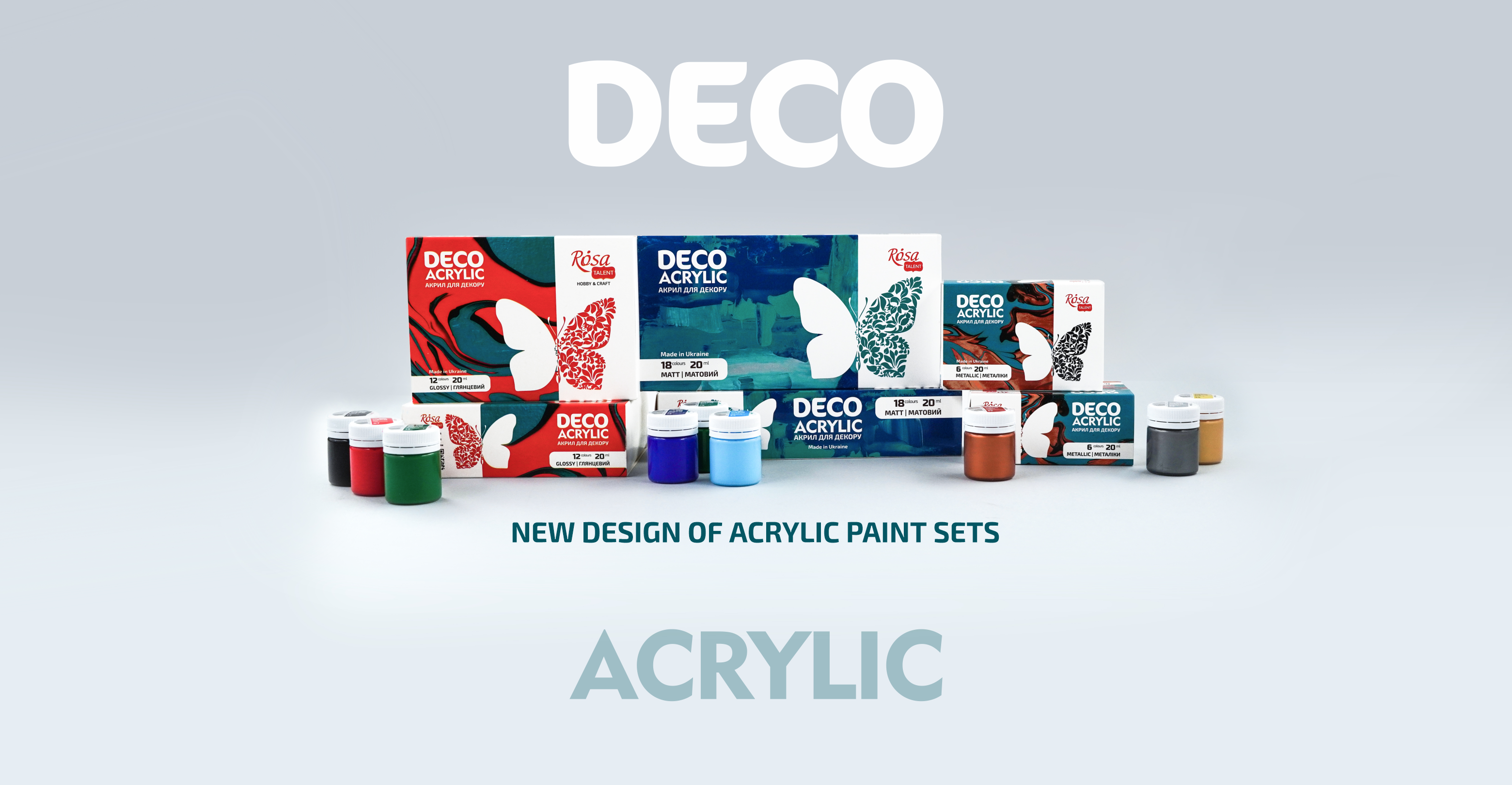 ROSA Talent acrylic sets for decorating