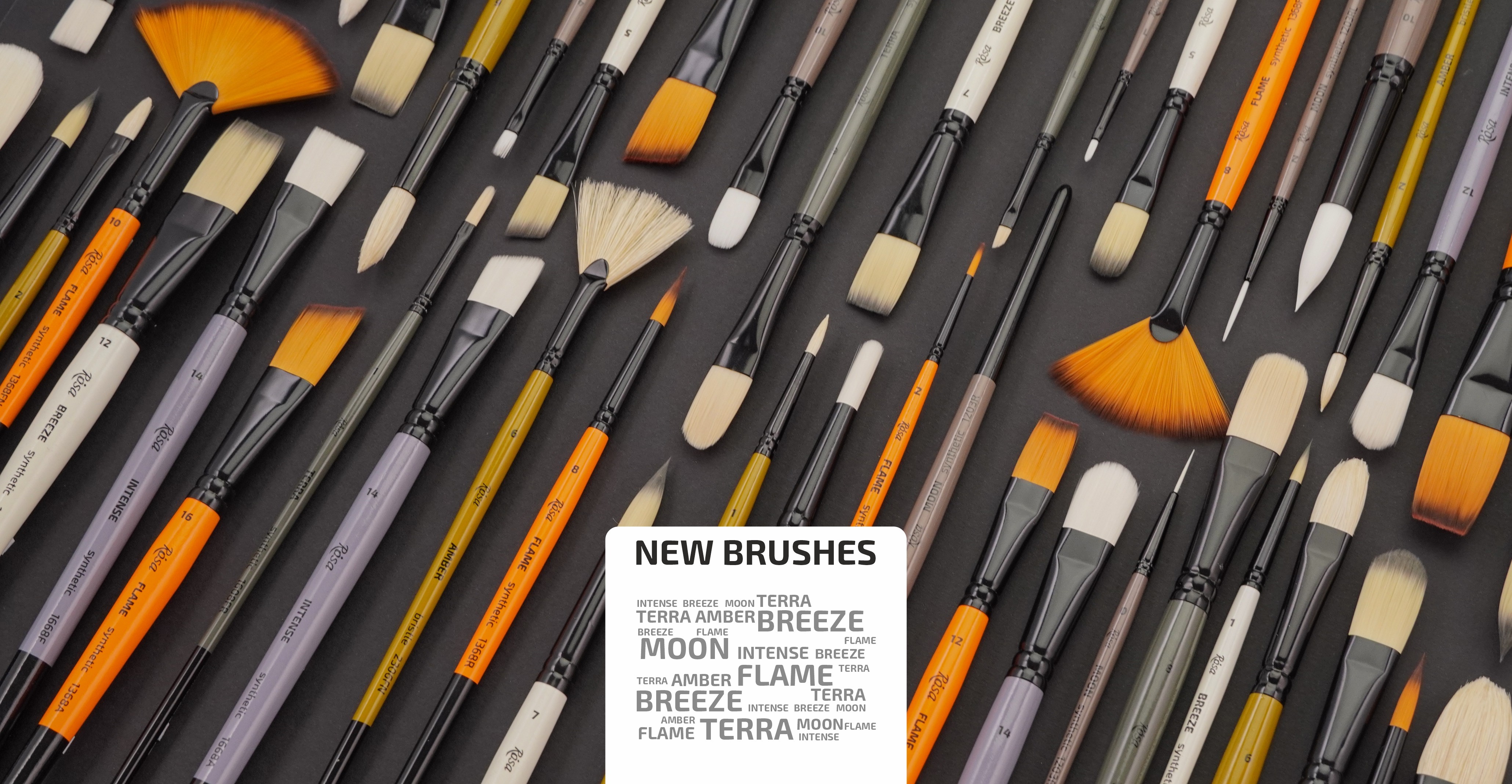 New acrylic and oil ROSA Brushes