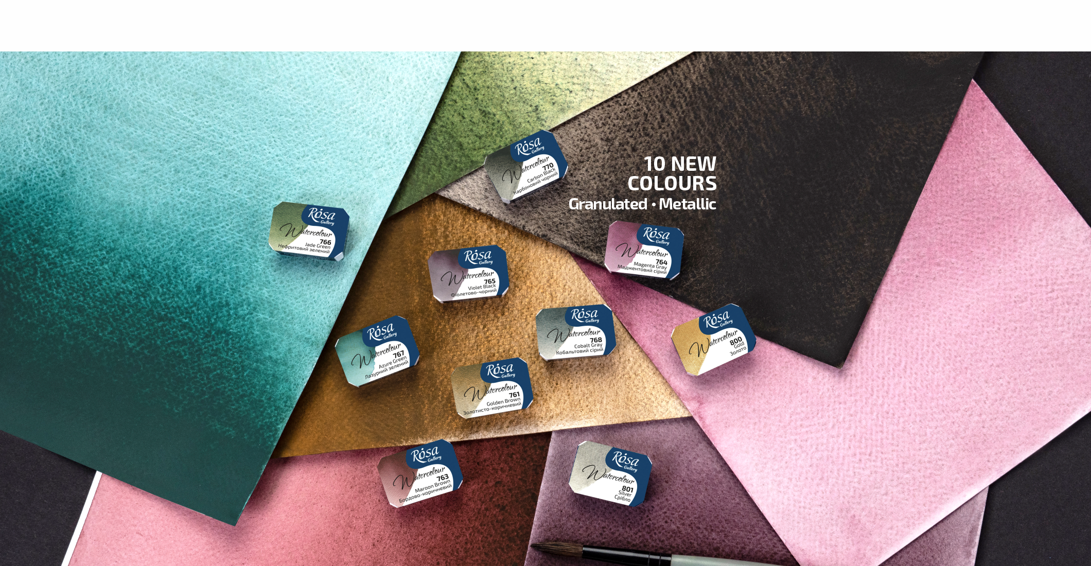 10 new colors of ROSA Gallery professional watercolor