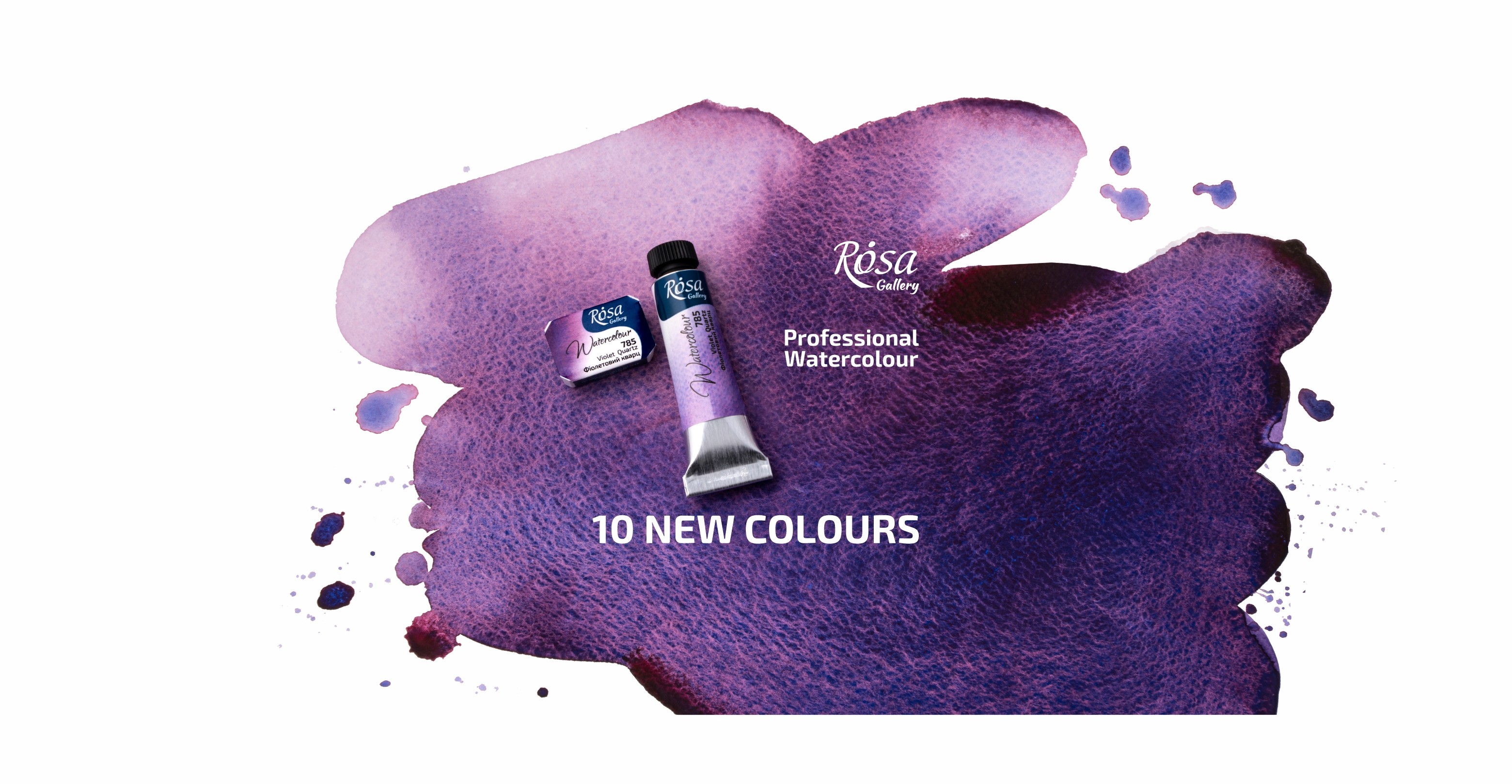 10 new colours of ROSA Gallery professional watercolours