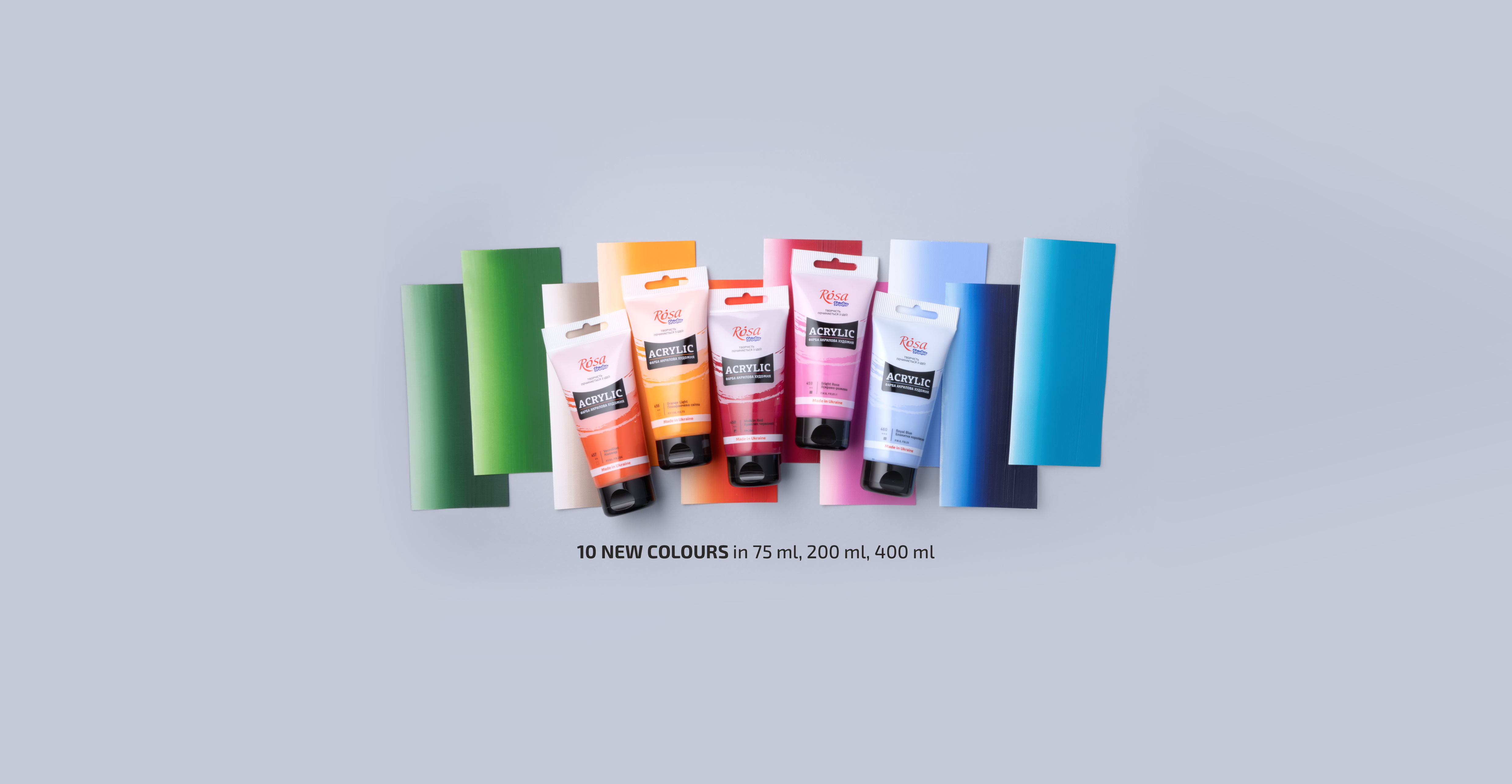 10 new colours of ROSA Studio acrylics