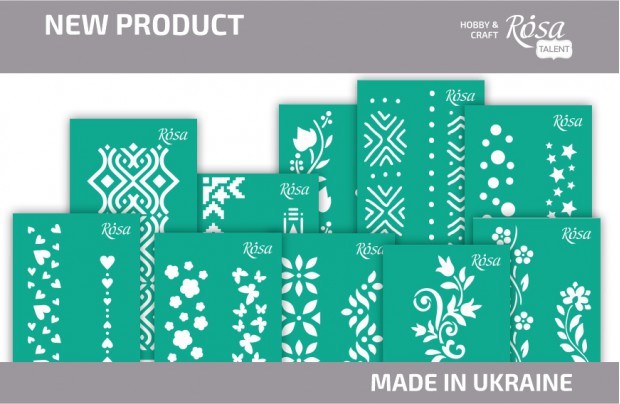 New styles of border stencils from ROSA TALENT