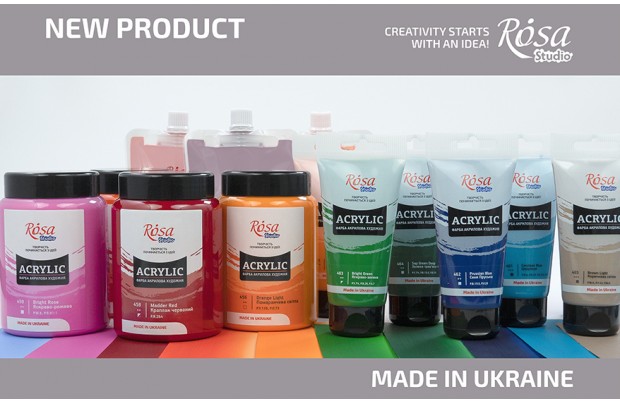 10 new colours of ROSA Studio acrylics 