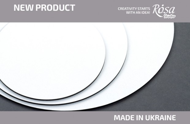 New from ROSA Studio  Primed Round MDF Boards